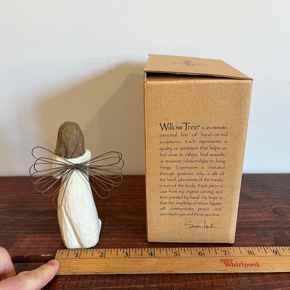 Vintage Y2K Demdaco Willow Tree Garden Angel Hand-Painted Figure Figurine Box - Picture 3 of 5